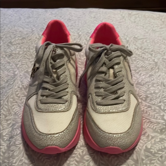 Mi.iM Shoes - Mi.iM Gray and Pink Retro Sneakers with Chunky Sole Size‎ 8